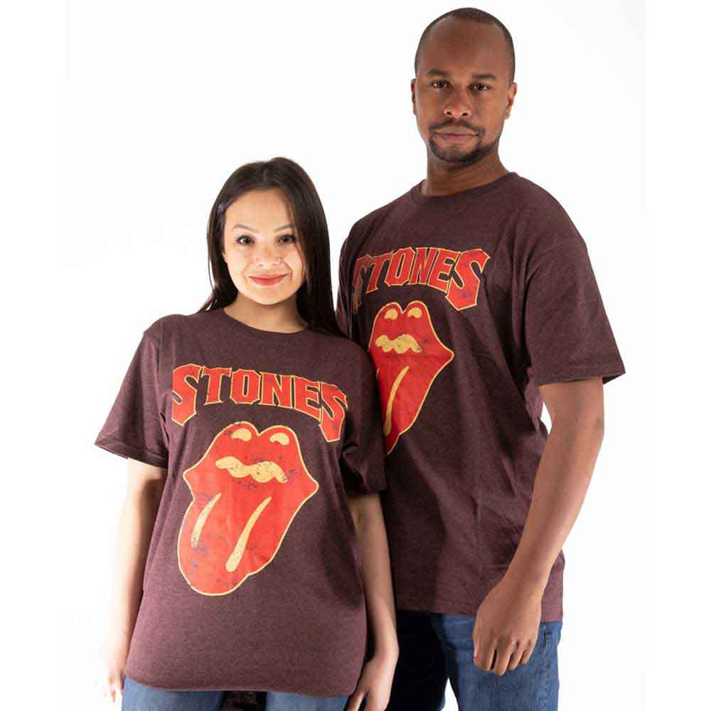 The Rolling Stones Gothic Text Official Tee T-Shirt Mens Unisex