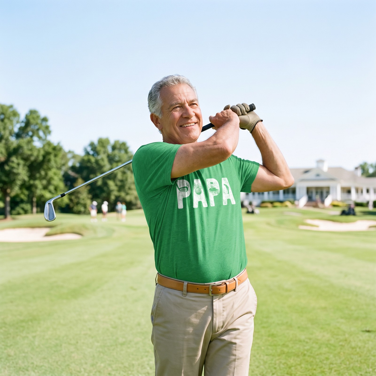 Mens Papa Golf T Shirt Funny Fathers Day Gift for Dad Outdoor Sports Graphic Tee gallery