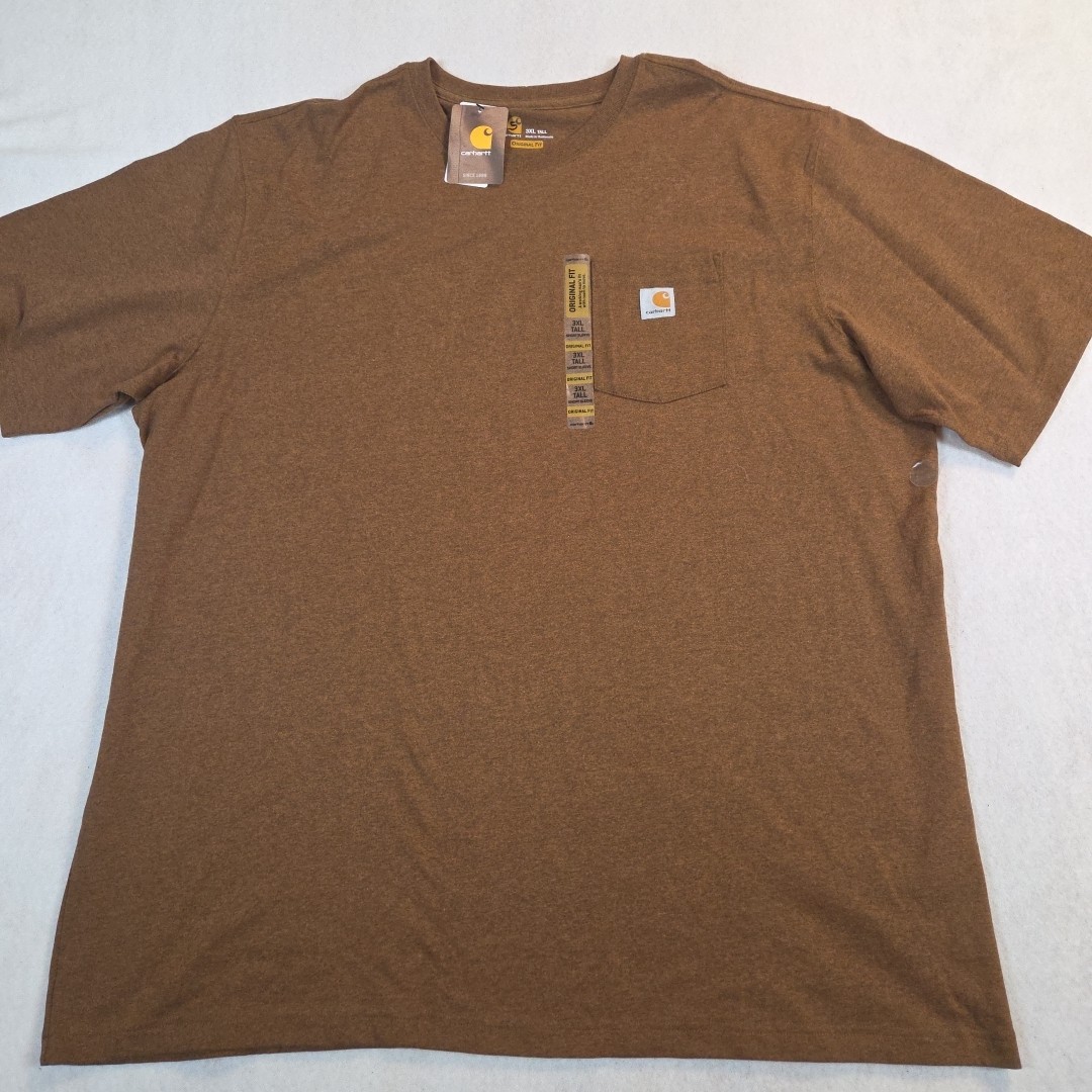 Carhartt Heavyweight K87 Pocket Tee Shirt Mens 3XLT Tall Workwear gallery