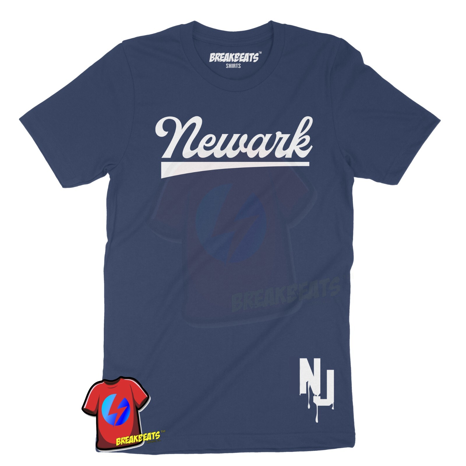 Newark NJ Brick City New Jersey Graphic Design Unisex Men's T Shirt gallery