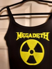 Megadeth Nuclear tank top Glitter Vinyl Megadeth crop Top Megadeth Shirt