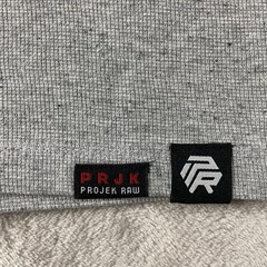 Projek Raw Long Sleeve Thermal Knit Graphic Henley Gray Mens L Sustainable Urban