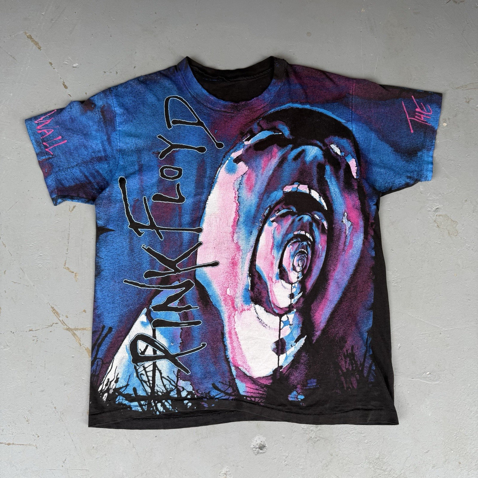 1994 Vintage Pink Floyd Winterland AOP Single Stitch Size Large Tshirt