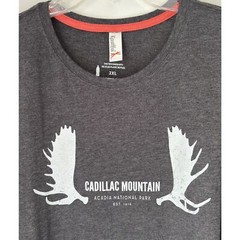 Kastlfel Man Size 2XL Cadillac Mt. ACADIA NATIONAL PARK Soft Long Sleeve T-Shirt