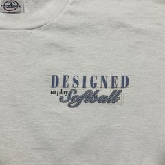 VTG 90s Delta Pro Weight L Softball Graphic T-Shirt