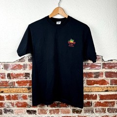 Vintage Rainforest Cafe Shirt Size Medium Black Short Sleeve Embroidered USA 90s