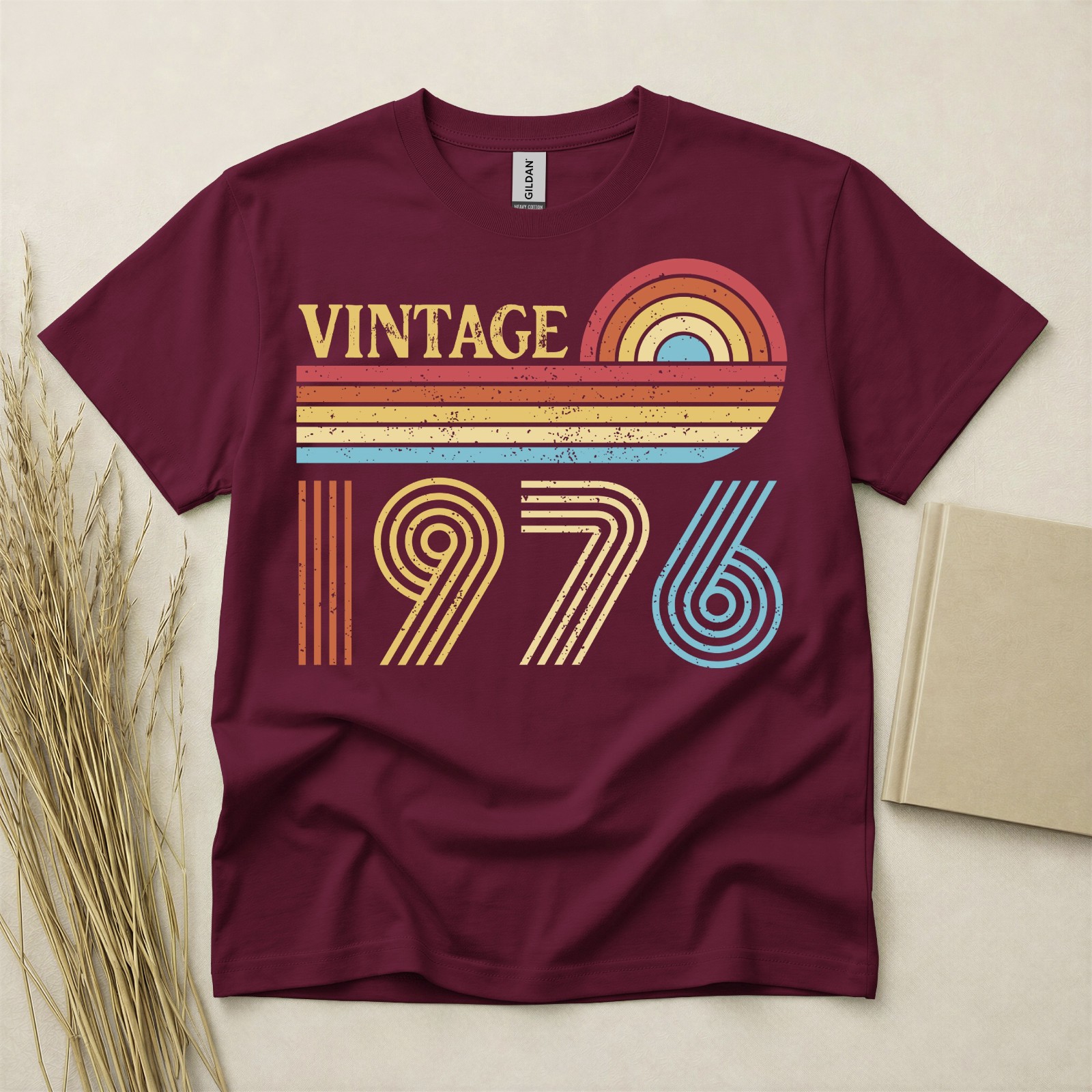 50th Birthday Shirt Born In 1976 50 Years Old Gifts Vintage Retro Style 1976 Tee gallery