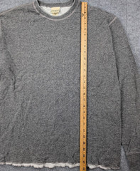 LL Bean Outer Layer Mens Large Wool Base Outdoors Shirt Utility Gray Hike Camp