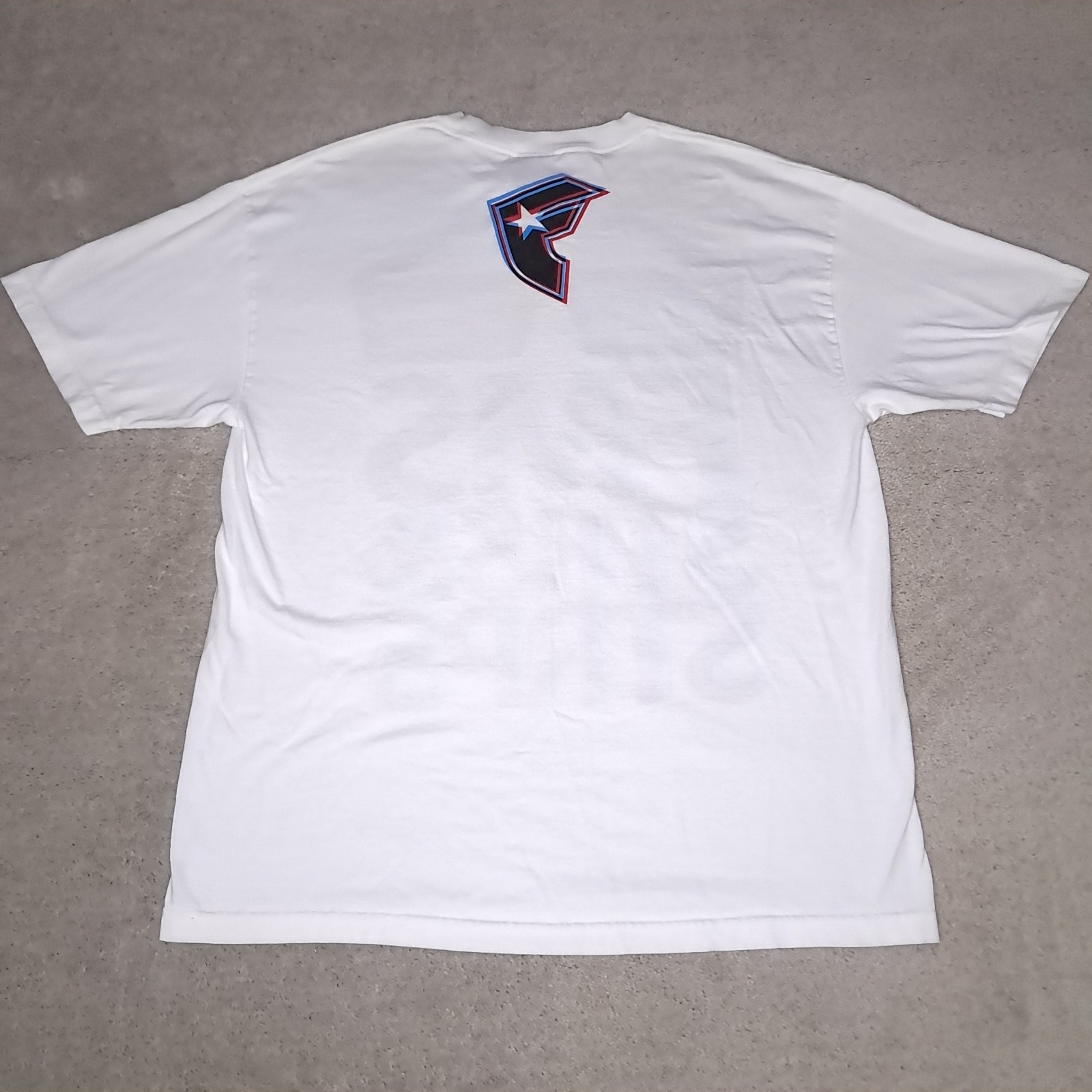 Vtg Y2K Famous Stars & Straps T-shirt Mens XL White 3D FMS Logo gallery