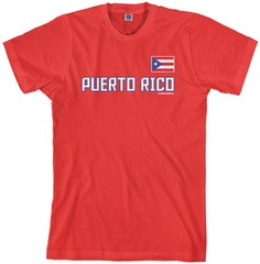 Threadrock Men’s Puerto Rico National Team T-shirt Flag Pride