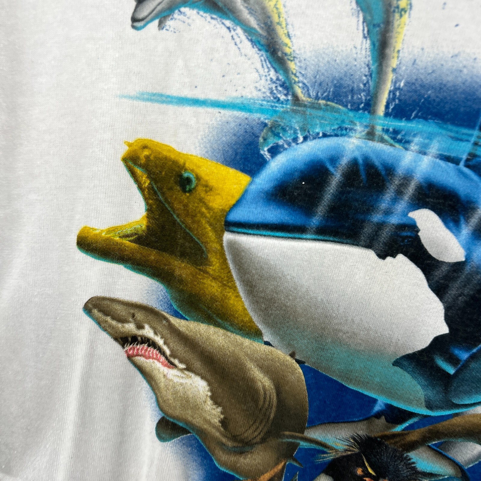 Vintage Sea World Shirt Mens Extra Large Y2K 2000s Crewneck White Delta gallery