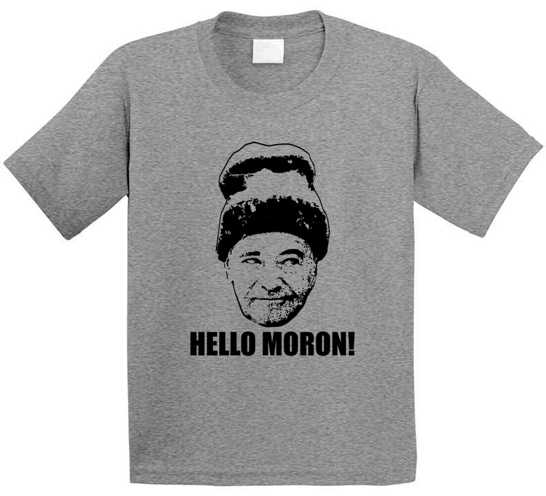 Grumpy Old Men Quote Hello Moron T Shirt gallery