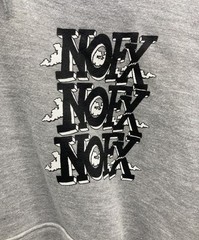 CROSS STITCH Pullover hoodie gray