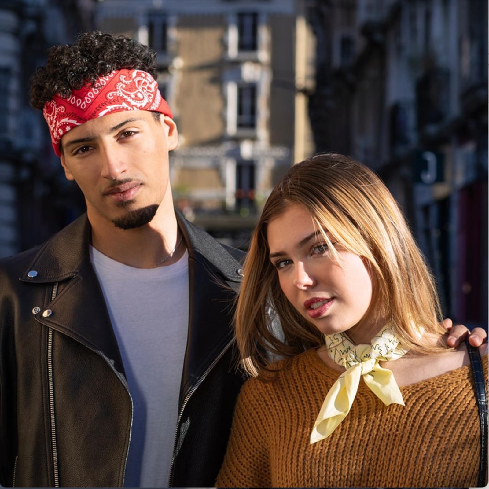 16PCS Bandanas Unisex Paisley Bandanas Bulk Multi-Purpose Headband Cowboy Hea... gallery