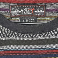 Beautiful Giant Multi color stripes Large retro