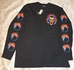 NWT Headrush Watch It Burn Long Sleeve Tee 2XL XXL Skull Reaper Biker Grunge