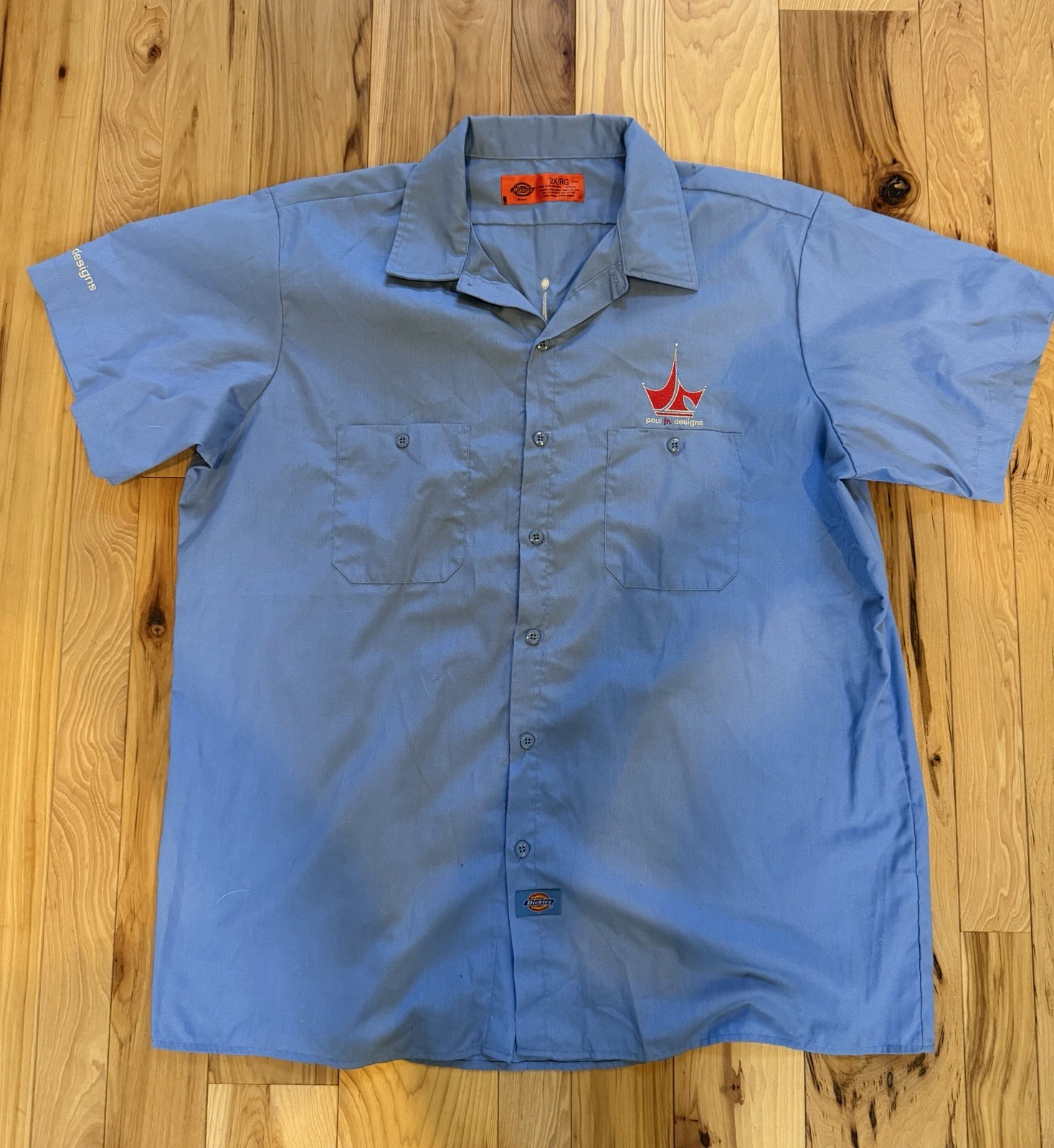 Vintage Dickies Paul Jr Designs Mechanic Work Shirt American Chopper Y2K Biker." gallery
