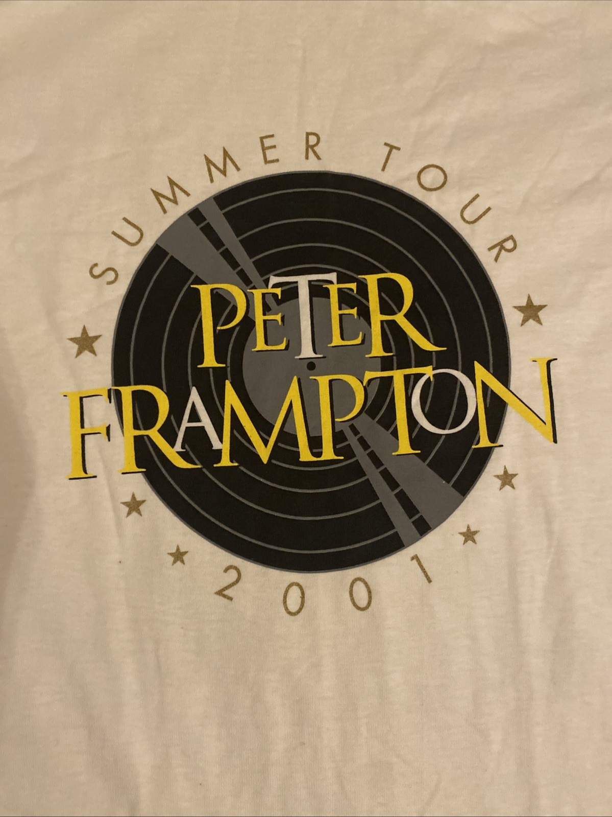 Peter Frampton 2001 Summer Tour t-shirt X-LARGE SEE DESCRIPTION gallery
