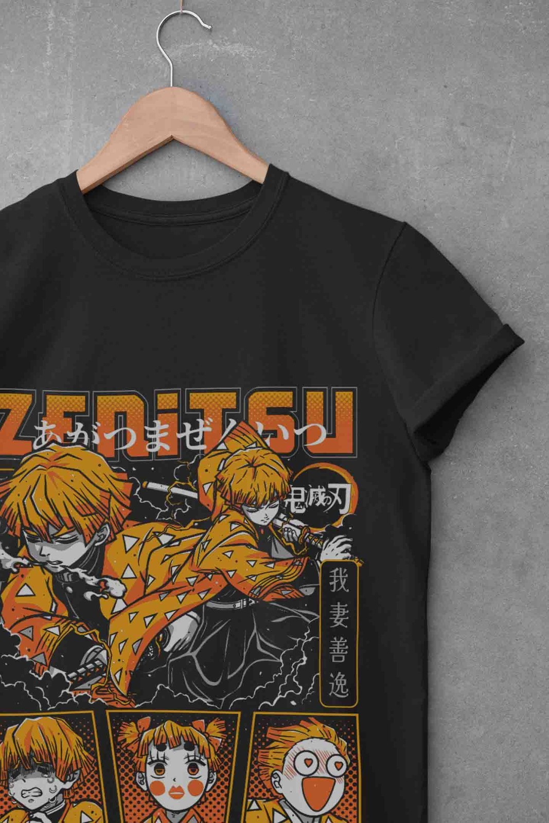 Demon Slayer Shirt Zenitsu Tshirt Tanjiro T-Shirt Muzan Doma Tee Inosuke Nezuko gallery