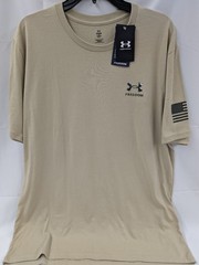 Under Armour Men’s Freedom Snake Knife Cotton Desert Sand T-Shirt Sz XL New