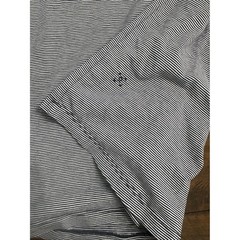 Lululemon 5 Year Basic Tee Mens XL NavyBlue White MicroStripe ShortSleeve TShirt