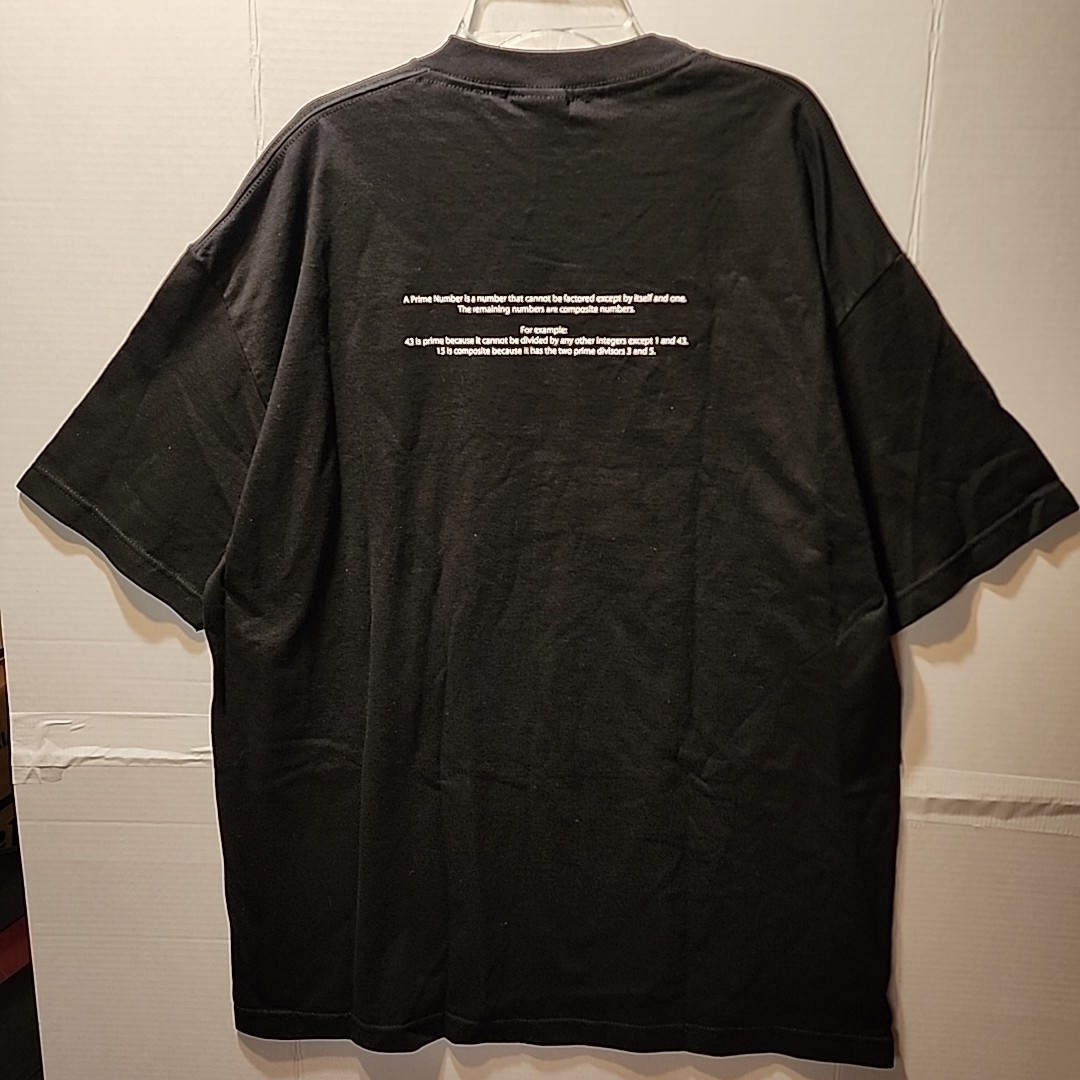NWT '01 Vintage Discovery Channel Store 'For A Good Prime' Math Joke T-Shirt XL gallery