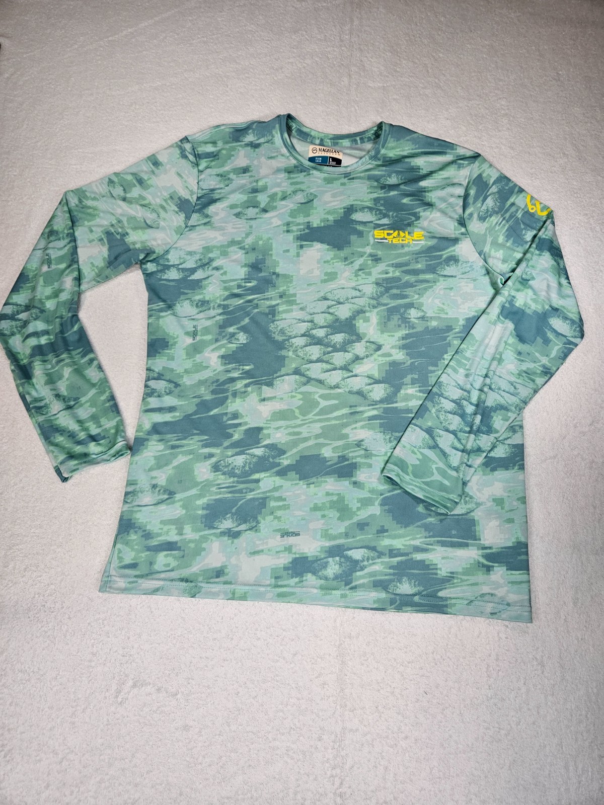 Mens Magellan Outdoor Fishing Water Classic Fit Shirt L Thin Light gallery