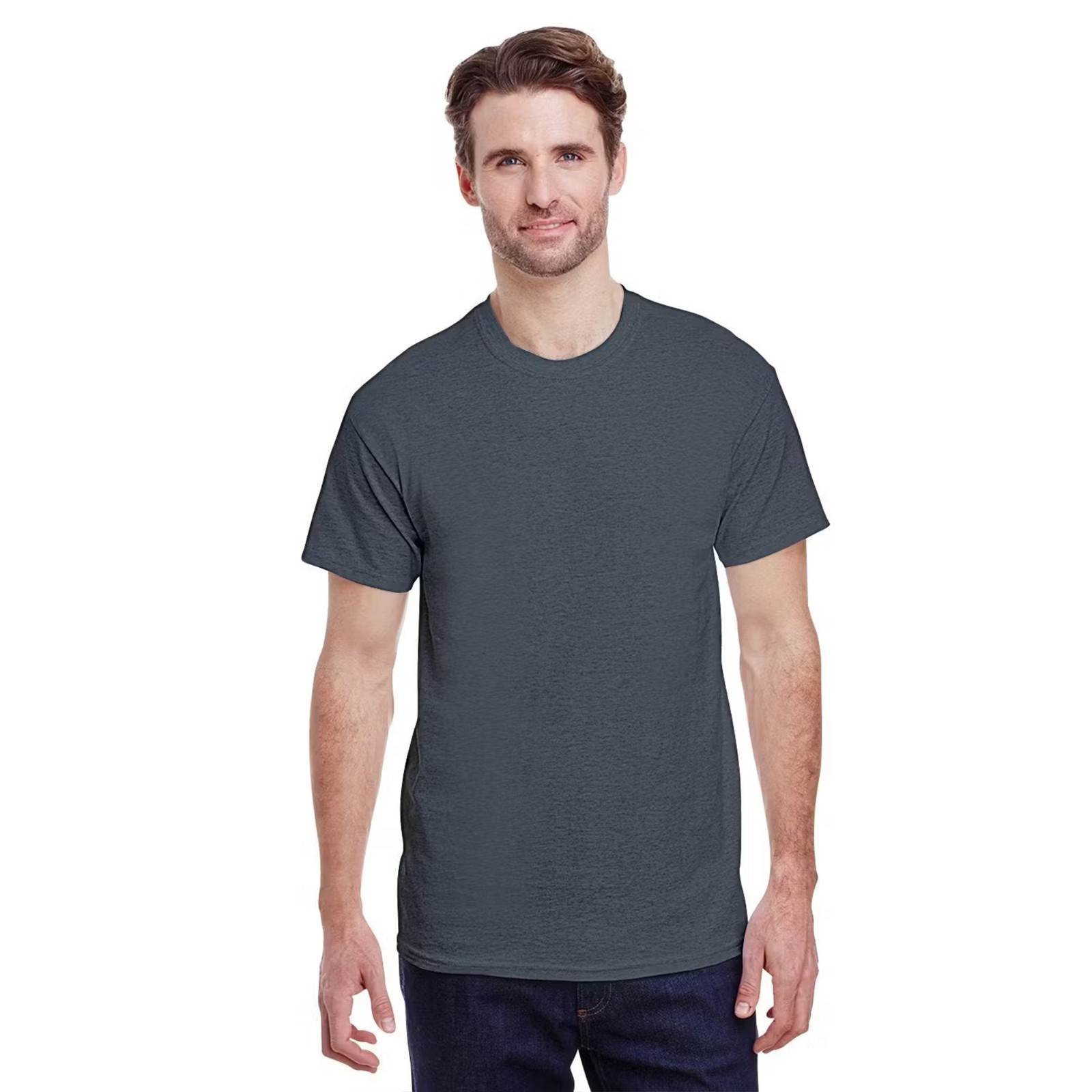 Gildan Men's Heavy Cotton T-Shirts, Classic Fit Tee, 12-Pack, Mix Colors, S-5XL gallery