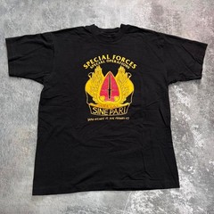 Vintage 90s Special Forces Special Operations T Shirt. Sine Pari. XL