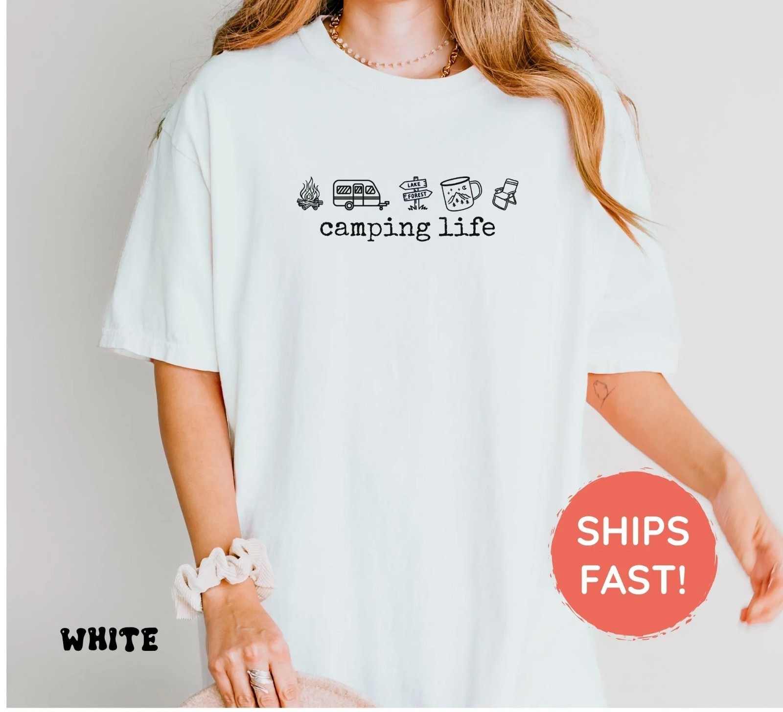 Camping Life Shirts, Camping Shirt, Camper Shirt, Happy Camper T-Shirt gallery