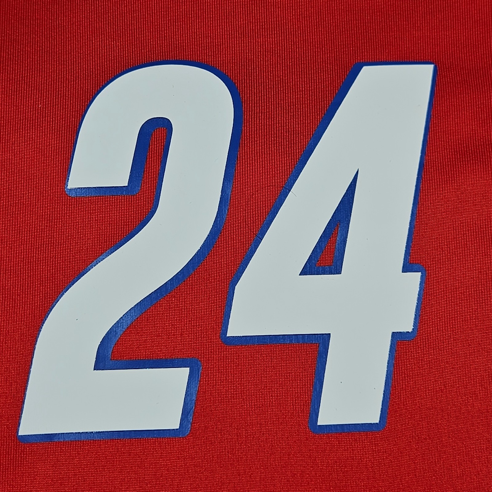 Nike Dri-Fit T-Shirt M Abraham Lincoln High School Lynx Red #24 Jersey 36" Chest gallery