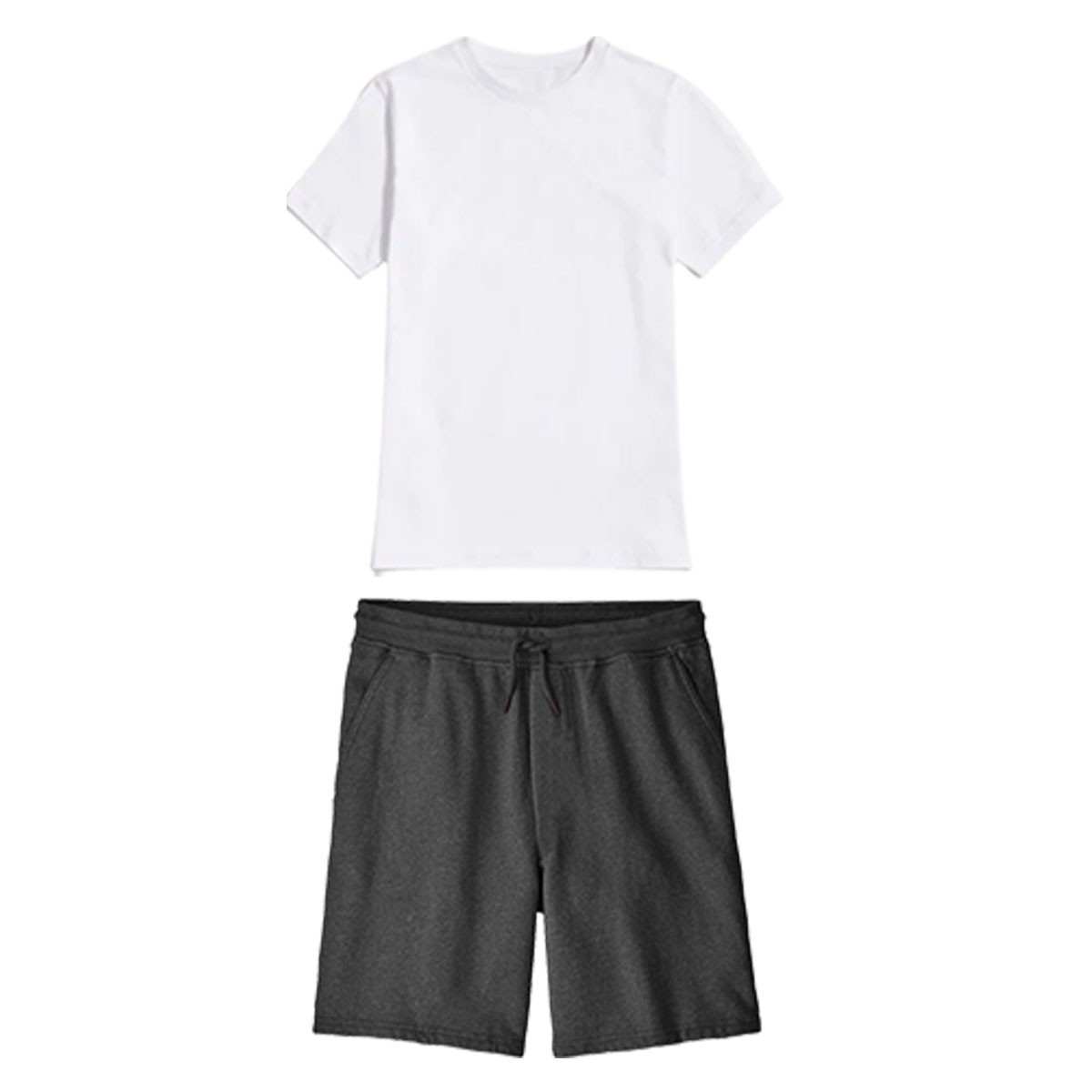 Men's 2 Piece T-Shirt & Shorts Set Gym Outfit Tracksuit Summer Short Sleeve New gallery