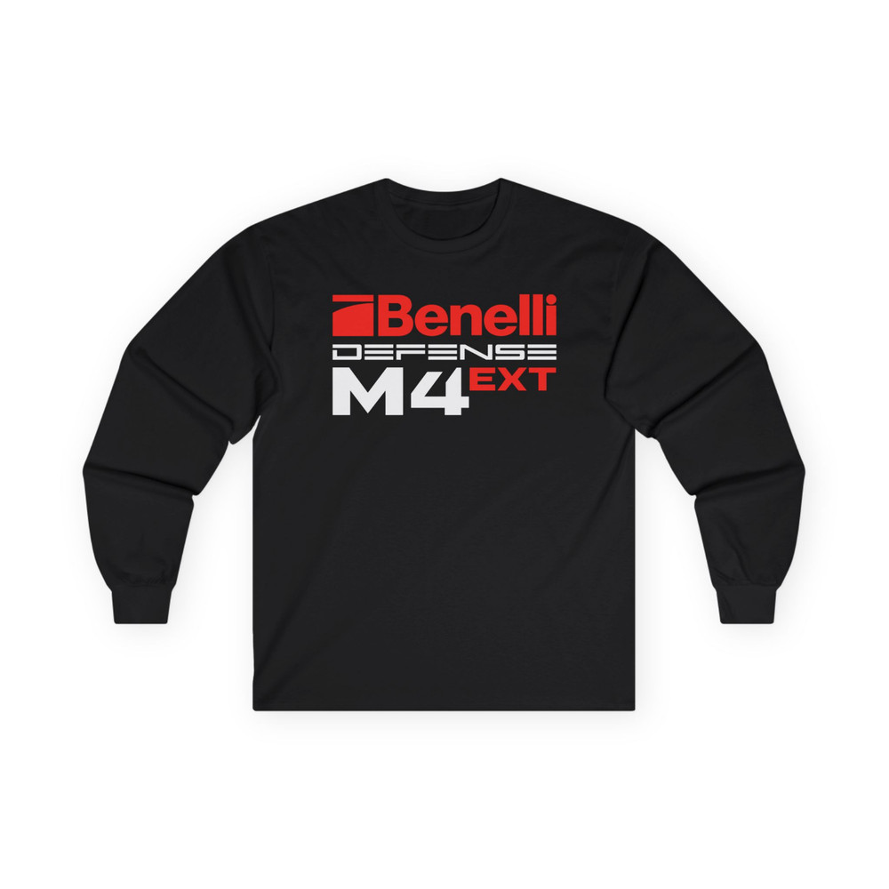 New Benelli Defense M4 EXT Logo Men’s Long Slevee T-Shirt American T-Shirt