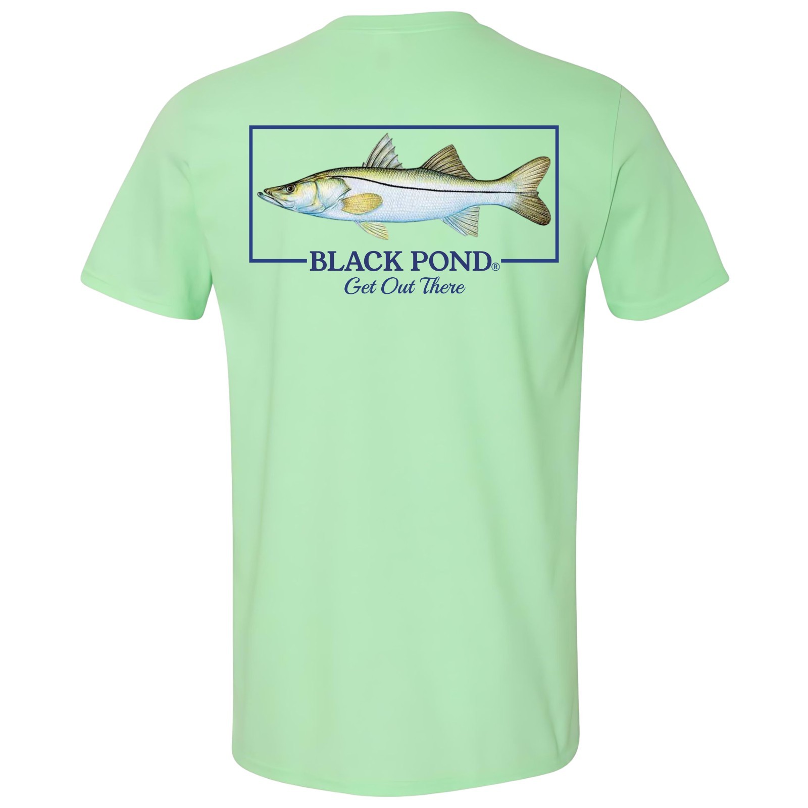 Black Pond Saltwater Series Snook Men's T-shirt Backwater Fishing gallery
