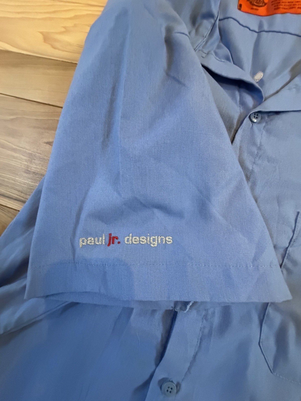 Vintage Dickies Paul Jr Designs Mechanic Work Shirt American Chopper Y2K Biker." gallery