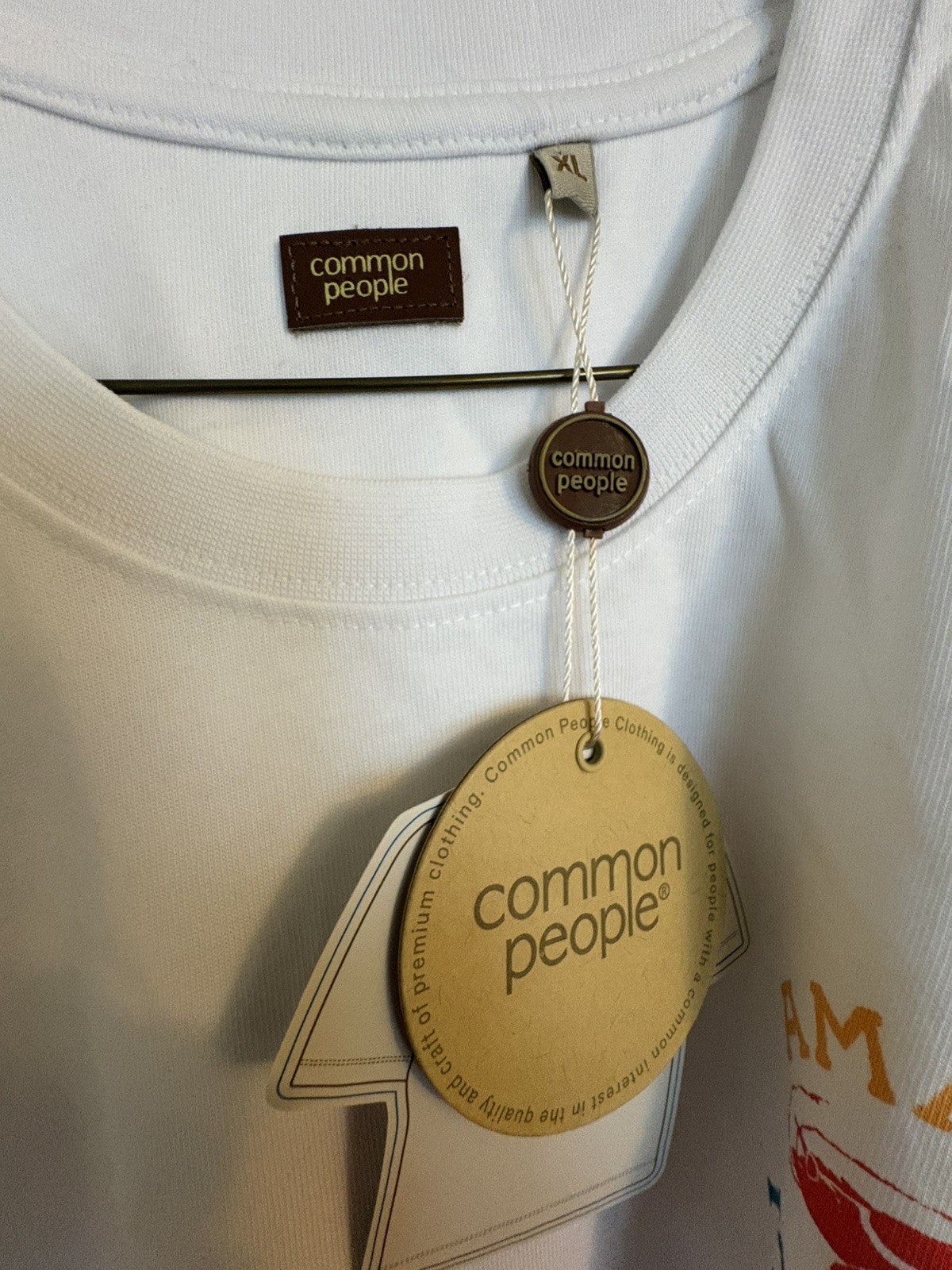 NWT Common People Mens XL White Heavyweight Graphic T Shirt . Amalfi Italia gallery