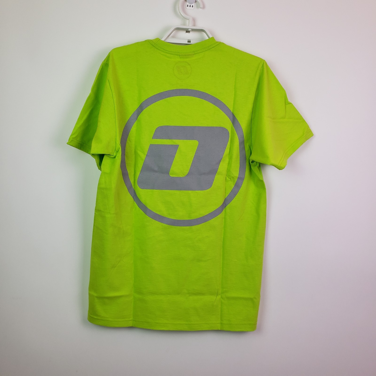 Unbranded Mens Sz S Lime Green Short Sleeve Graphic Observance Autoshop T-Shirt gallery