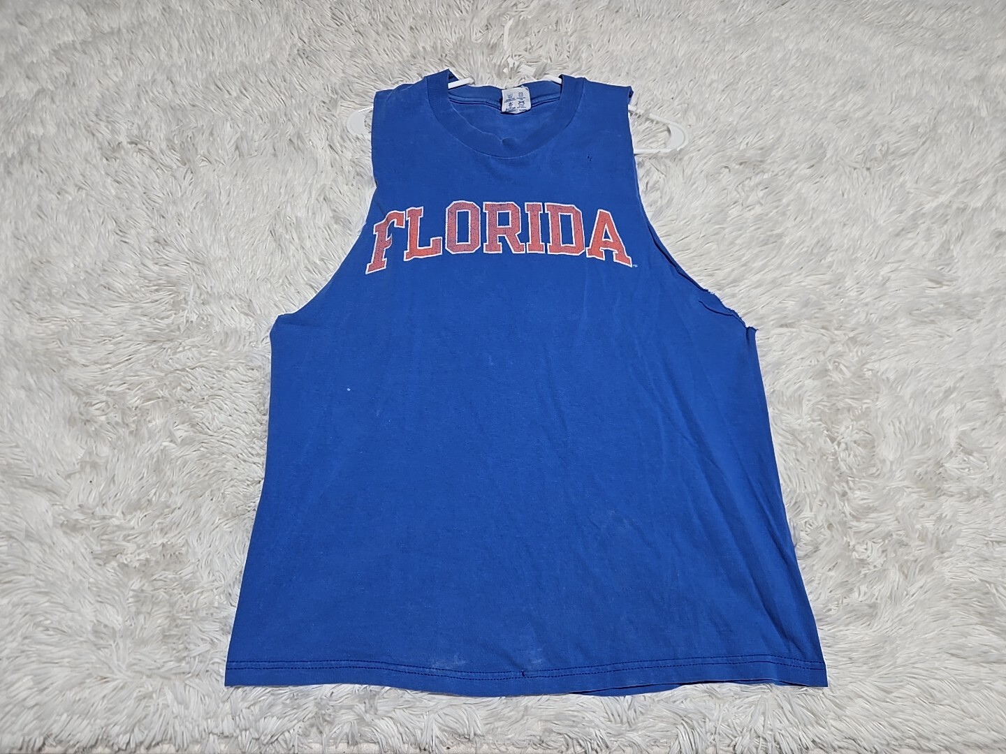 Vintage Champion Florida Gators Cut-Off L T-Shirt Sleeveless Basketball Football