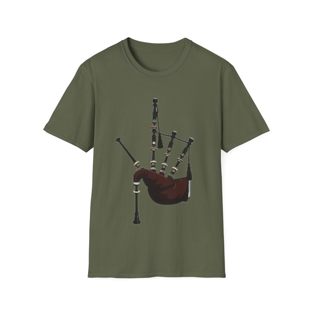 Scottish Bagpipes Highlander T-Shirt | Scottish Heritage Gift
