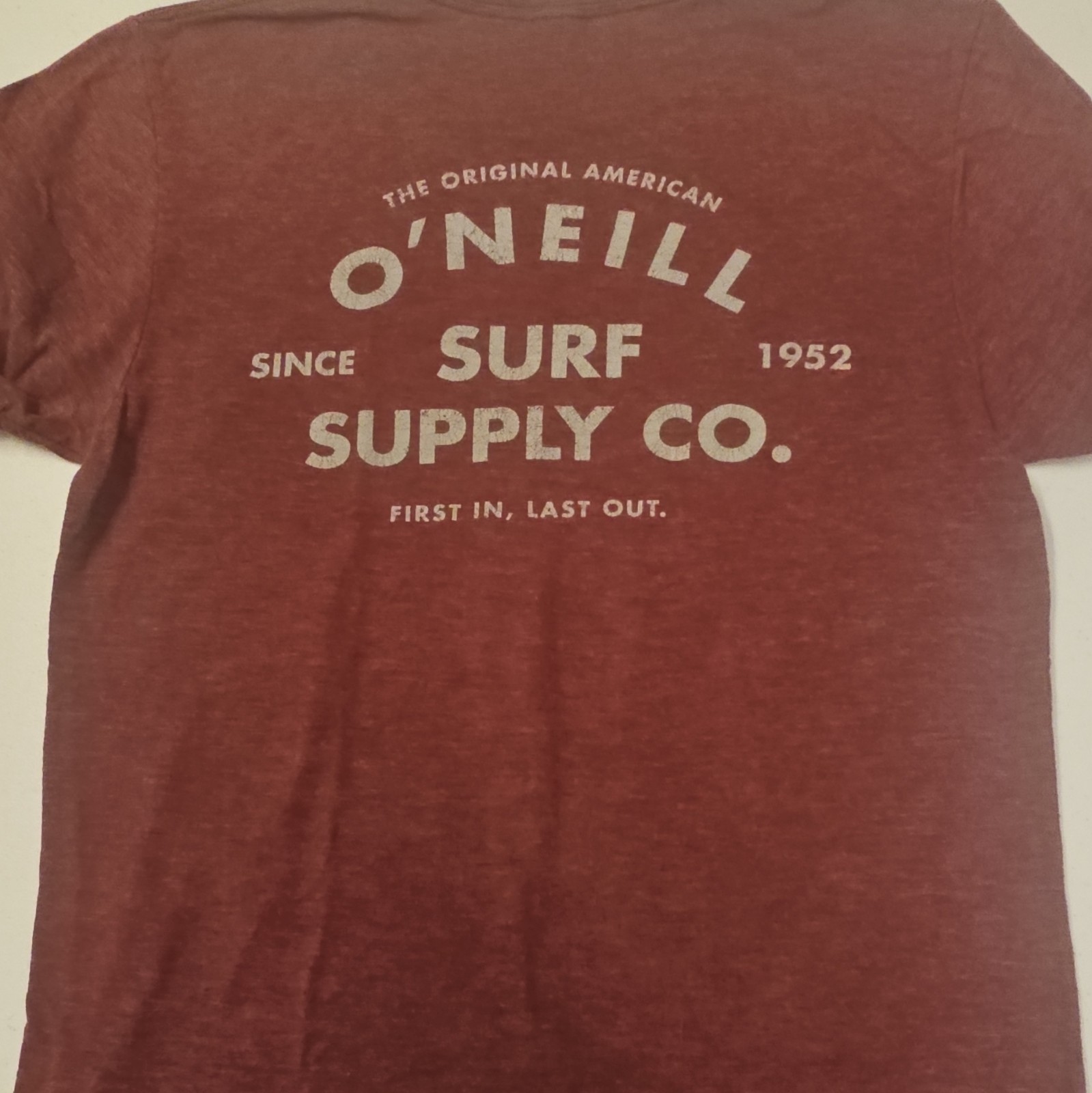 O'Neill Premium Tee Men's M Red Surf Graphic Print Logo Crew Neck T-Shirt gallery