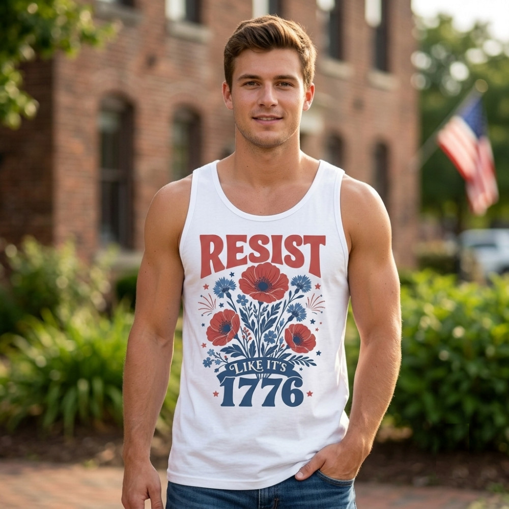 Resist Like It's 1776 Tank Top, America 250 Patriotic Independence Day gallery
