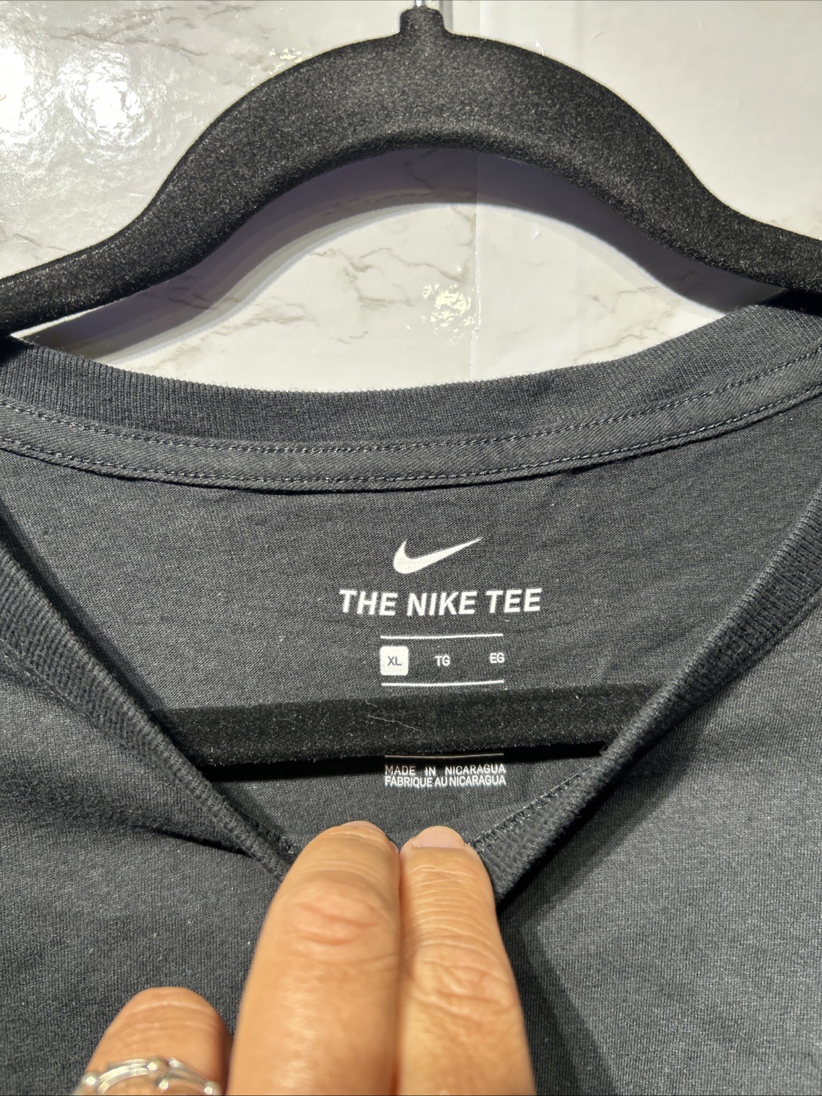 The Original Nike Core Tee Men's Athletic Cut Short Sleeve Shirt Black Sz XL New gallery