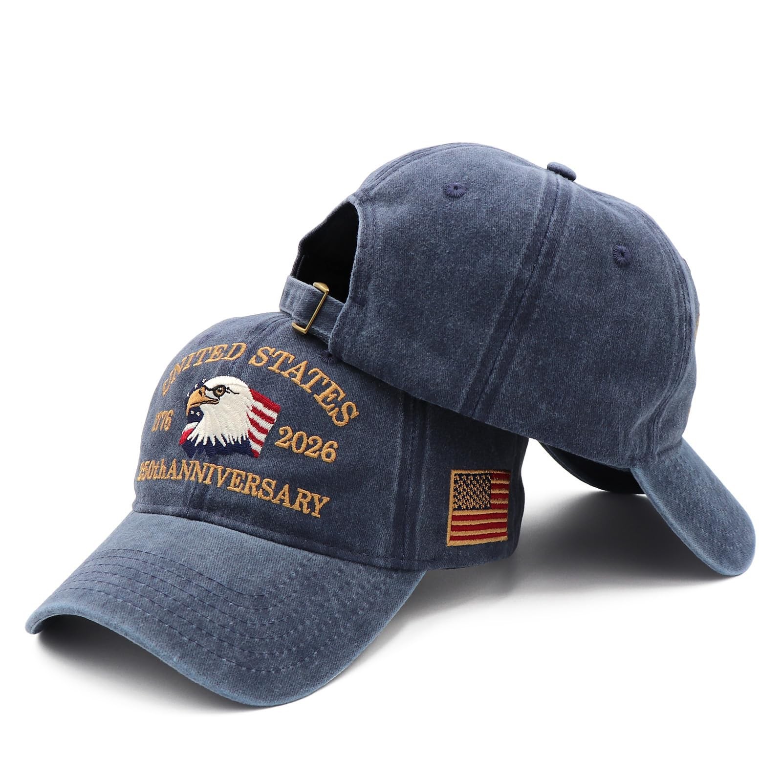 250 Anniversary USA Hat 1776-2026, Patriotic Baseball Cap with Eagle Embroide... gallery