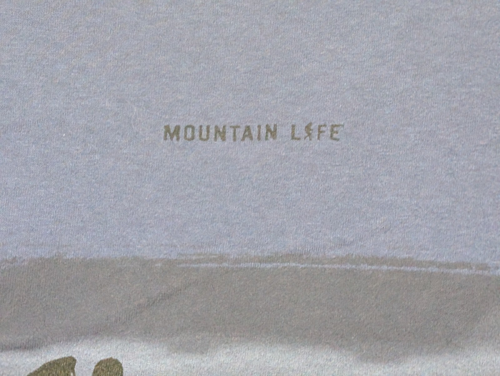 The Mountain Mens T-shirt Blue Bring A GPS Print On Back Retired Logo 2XL #6718 gallery