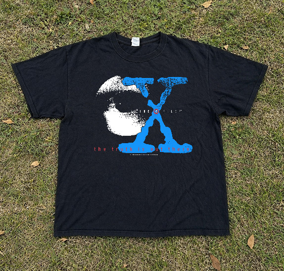 X-Files The Truth Is Out There Charcoal T-Shirt, Reprint, S-5XL