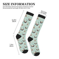 Compression Socks Knee High Circulation Support Women Men Athletic Running