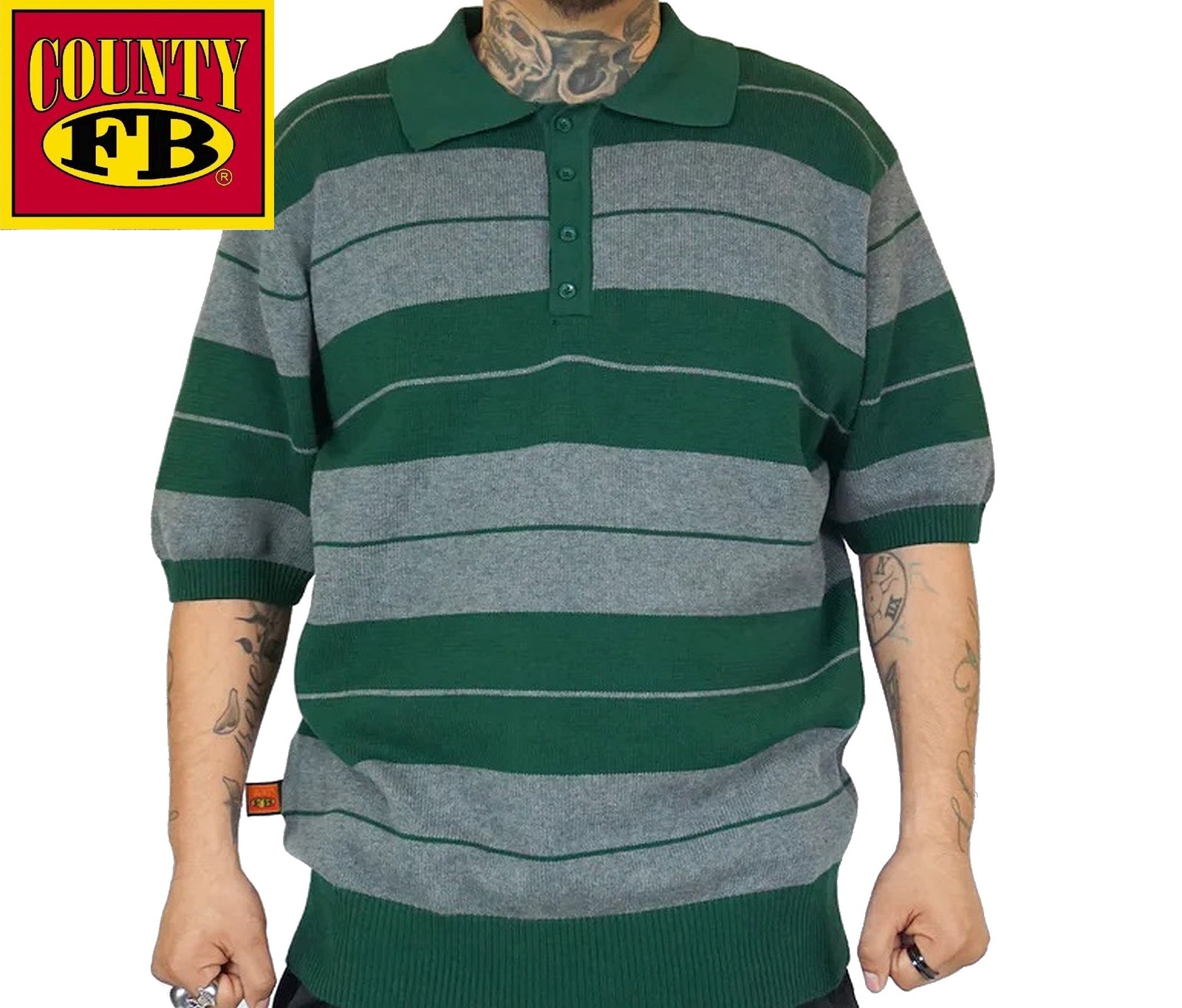 FB County Charlie Brown Short Short Sleeve Button Up Polo Shirts OG Chicano gallery