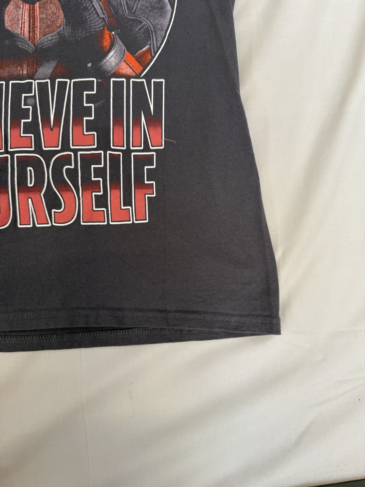 DEADPOOL BELIEVE IN YOURSELF Graphic T-Shirt Short Sleeve Size S C P (34/36) gallery