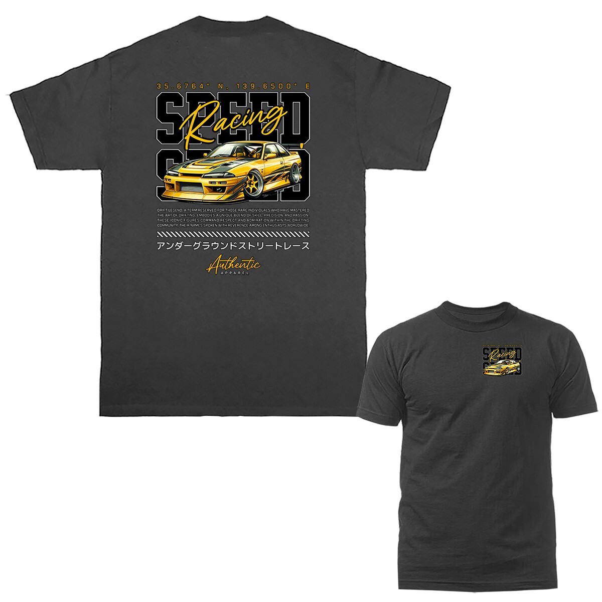 Speed Racing Drift Imported Tuned Custom JDM Sports Car T-shirt gallery