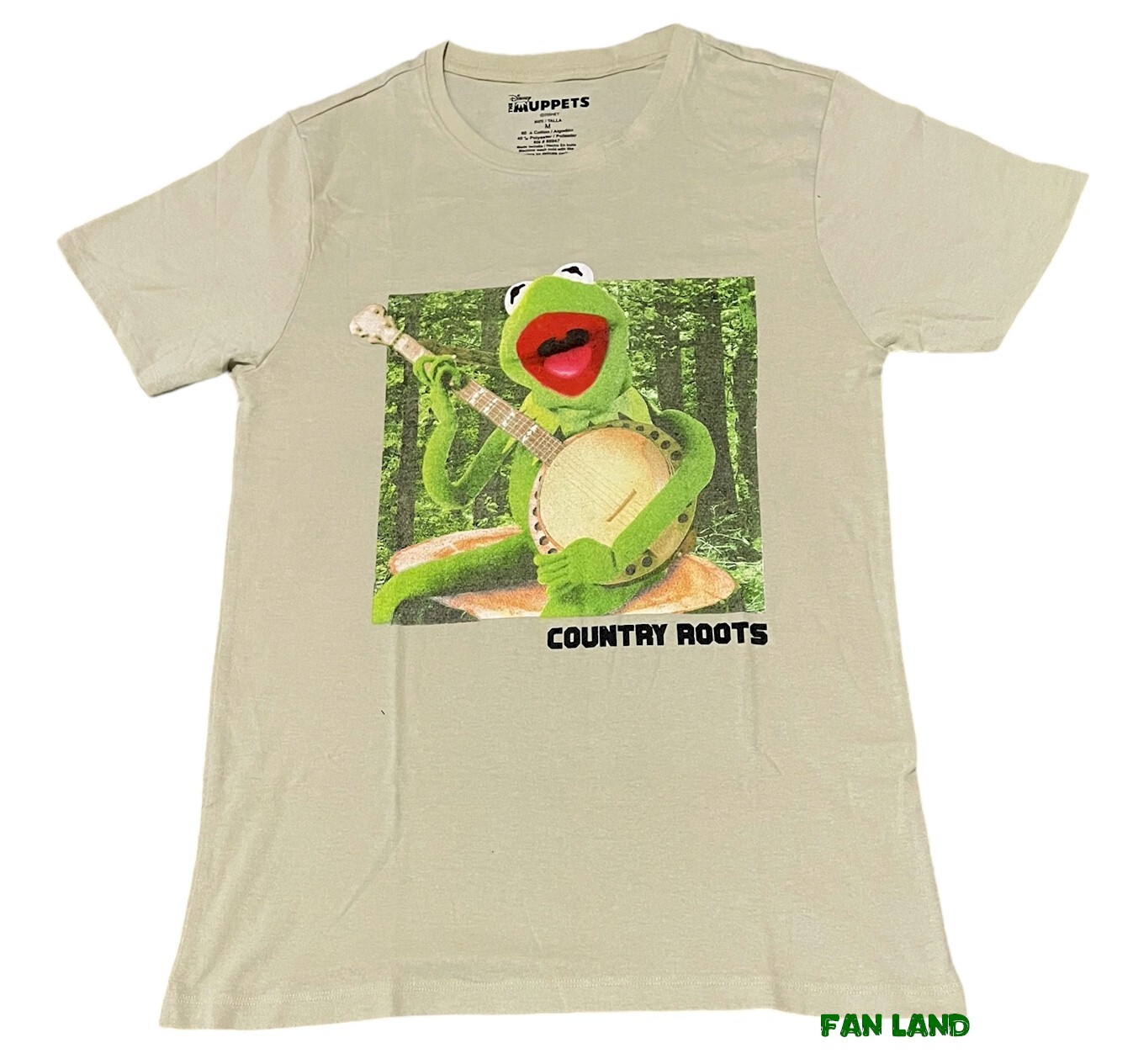 New Disney Kermit The Frog Banjo Country Roots Mens Vintage T-shirt gallery
